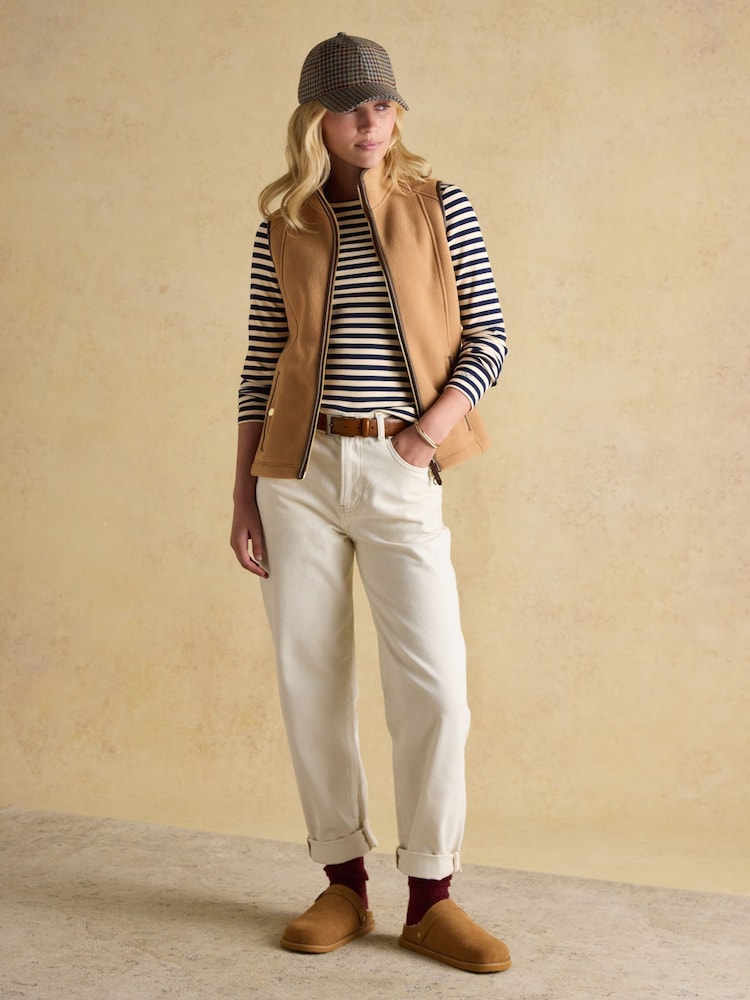 Joules Heritage Gilet - Tan Brown