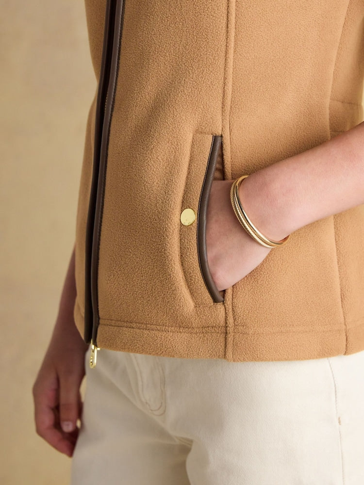 Joules Heritage Gilet - Tan Brown