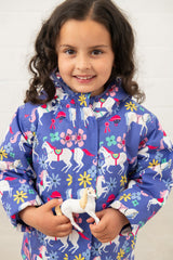 Lighthouse Freya Girls Coat - Horse Print