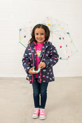 Lighthouse Freya Girls Coat - Umbrella Print