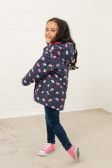 Lighthouse Freya Girls Coat - Umbrella Print