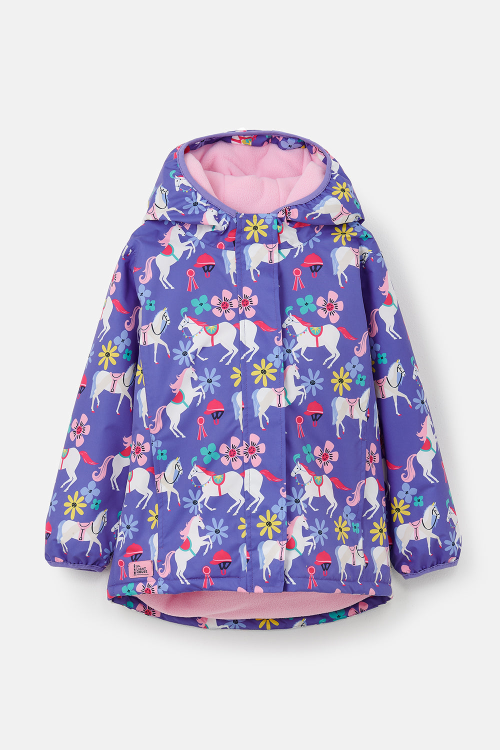 Lighthouse Freya Girls Coat - Horse Print