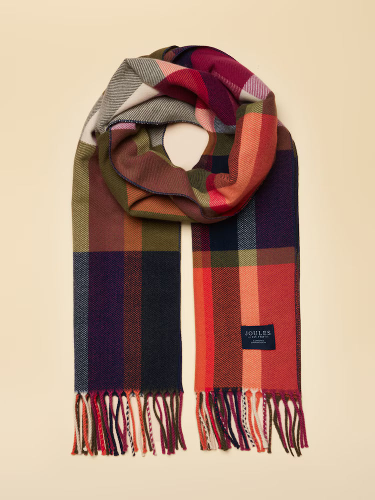 Joules Langtree - Khaki/Orange Check