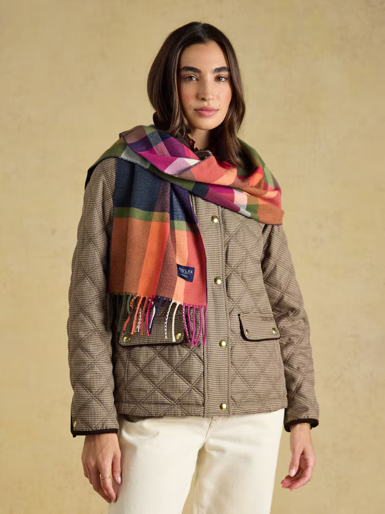 Joules Langtree - Khaki/Orange Check