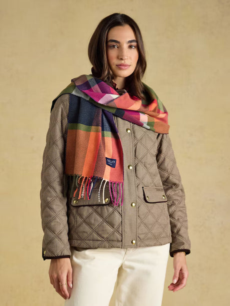Joules Langtree - Khaki/Orange Check