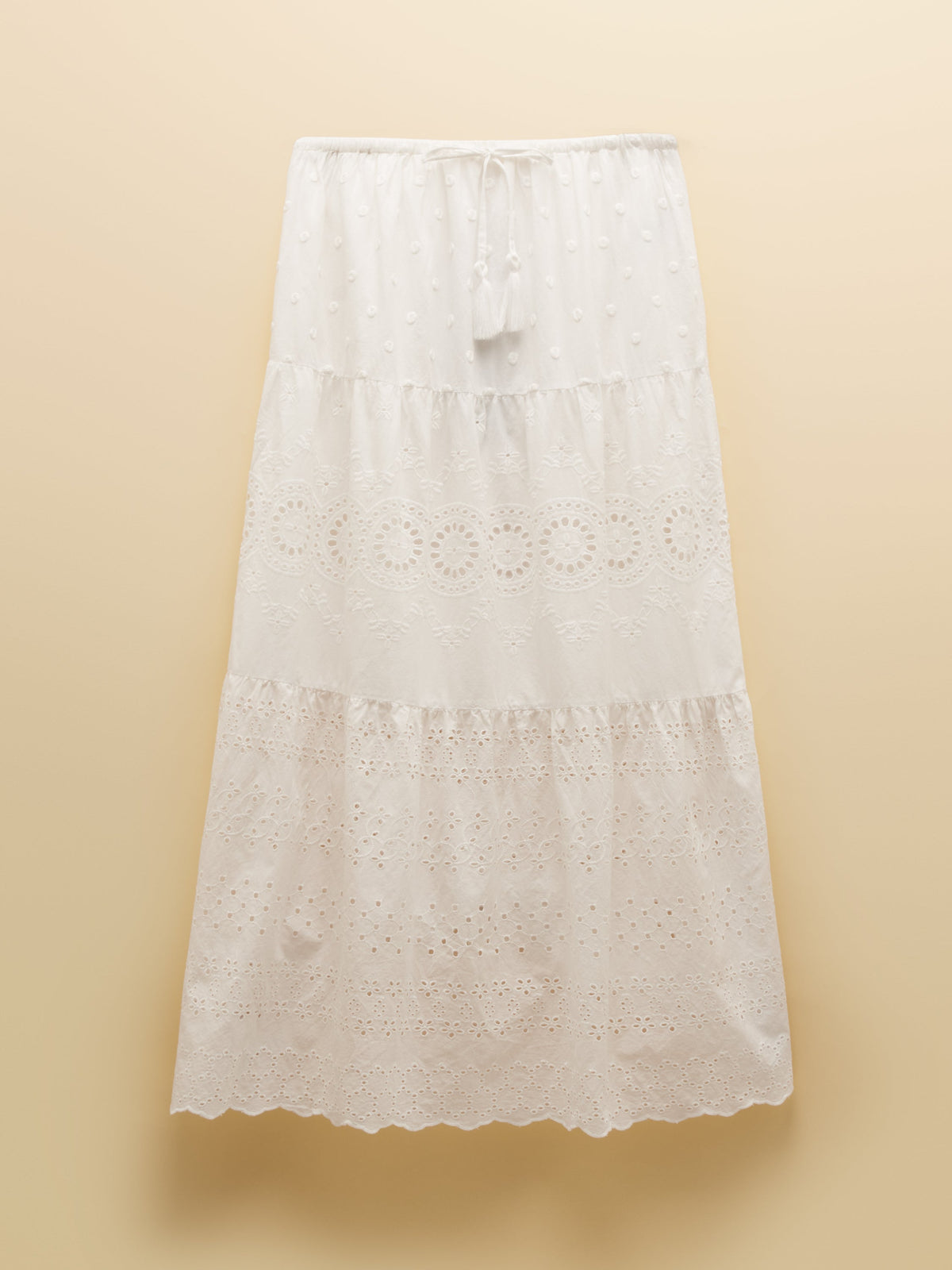 Joules Broderie Tiered Skirt*