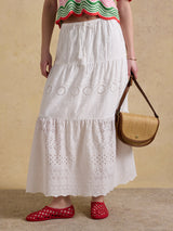 Joules Broderie Tiered Skirt*