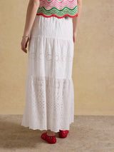 Joules Broderie Tiered Skirt*