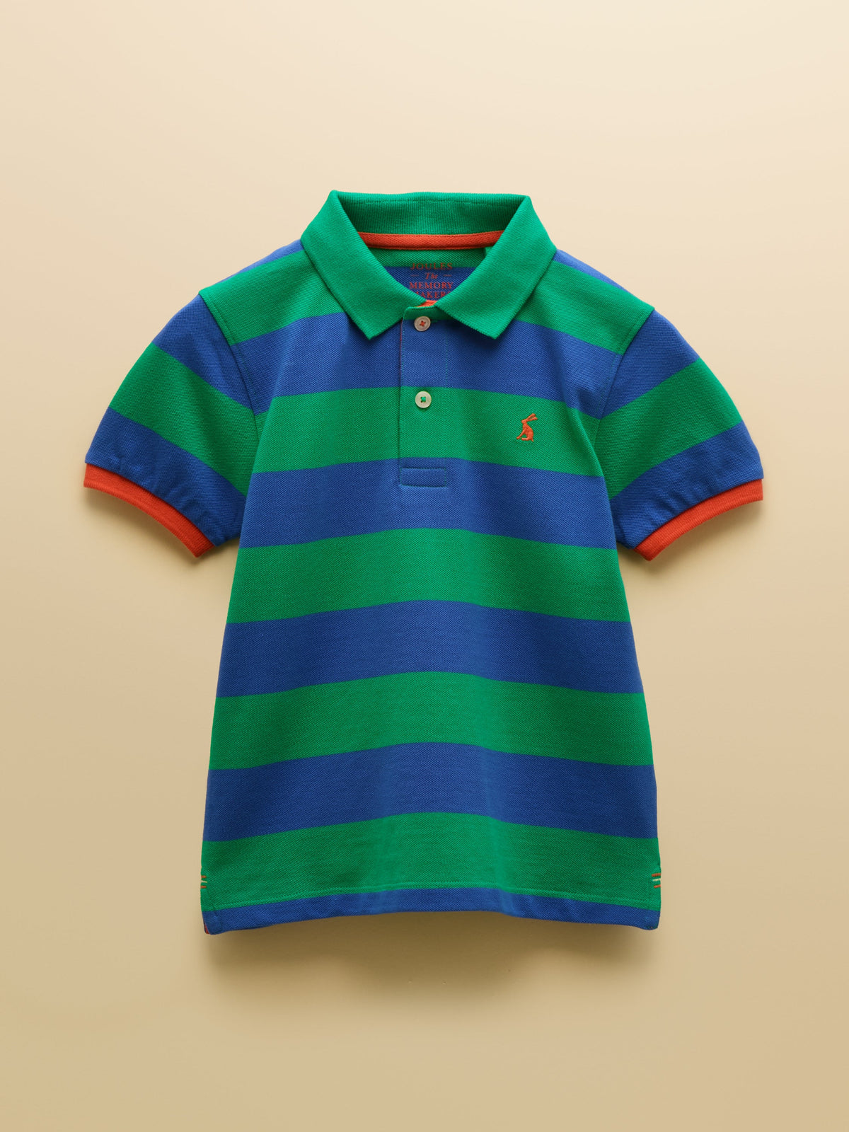 Joules Woody Polo - Stripe Green
