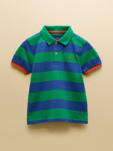 Joules Woody Polo - Stripe Green