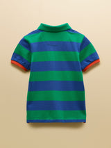 Joules Woody Polo - Stripe Green