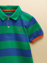 Joules Woody Polo - Stripe Green