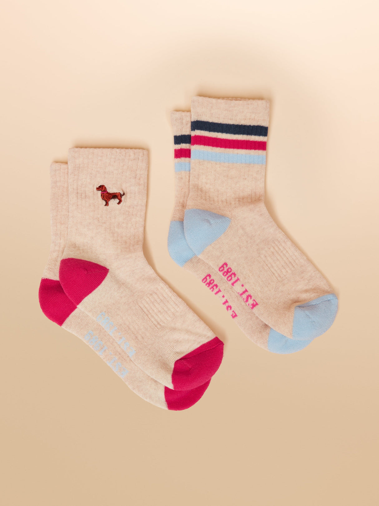 Joules JNR Volley - Cream/Blue