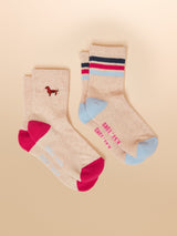 Joules JNR Volley - Cream/Blue