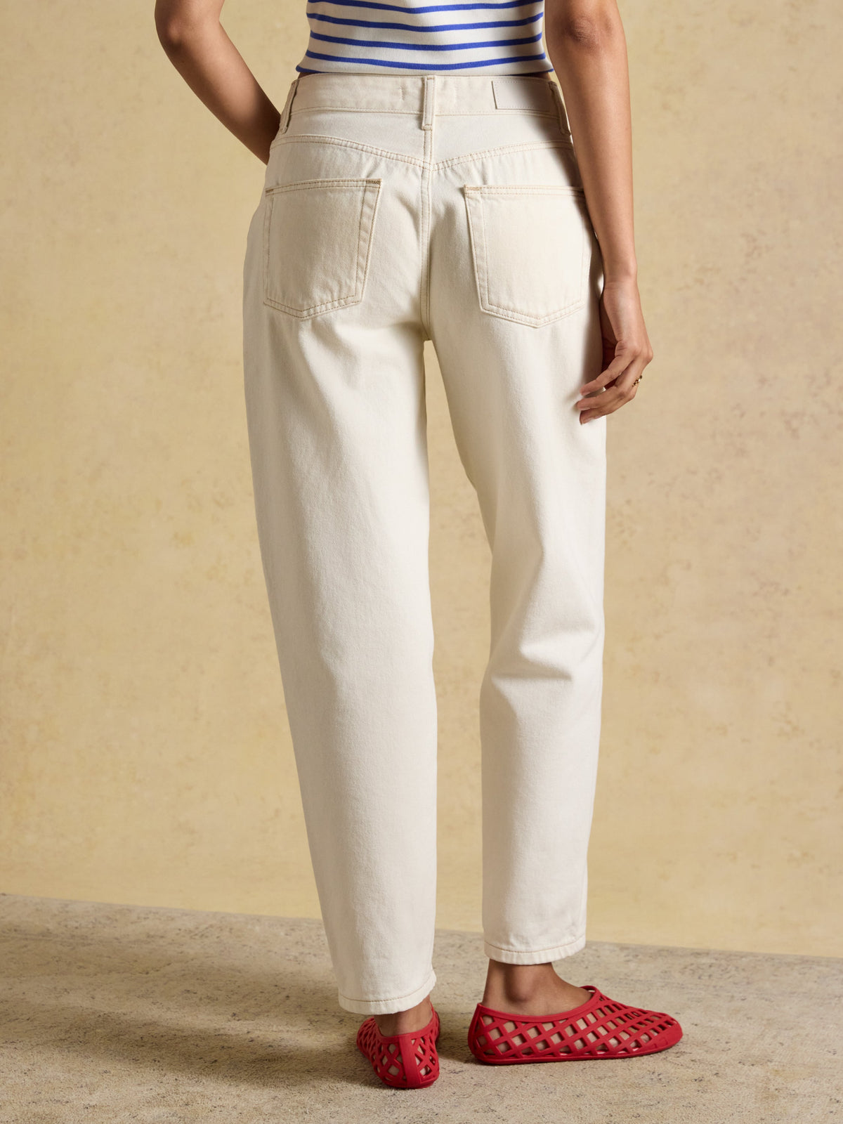 Joules Relaxed Fit Jeans - Ecru*