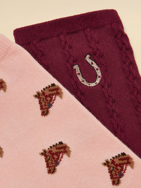 Joules Everyday - Pink/Berry Horse