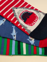 Joules Eat Feet 3PK - Shark