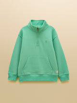 Joules Alfie Quarter Zip - Green