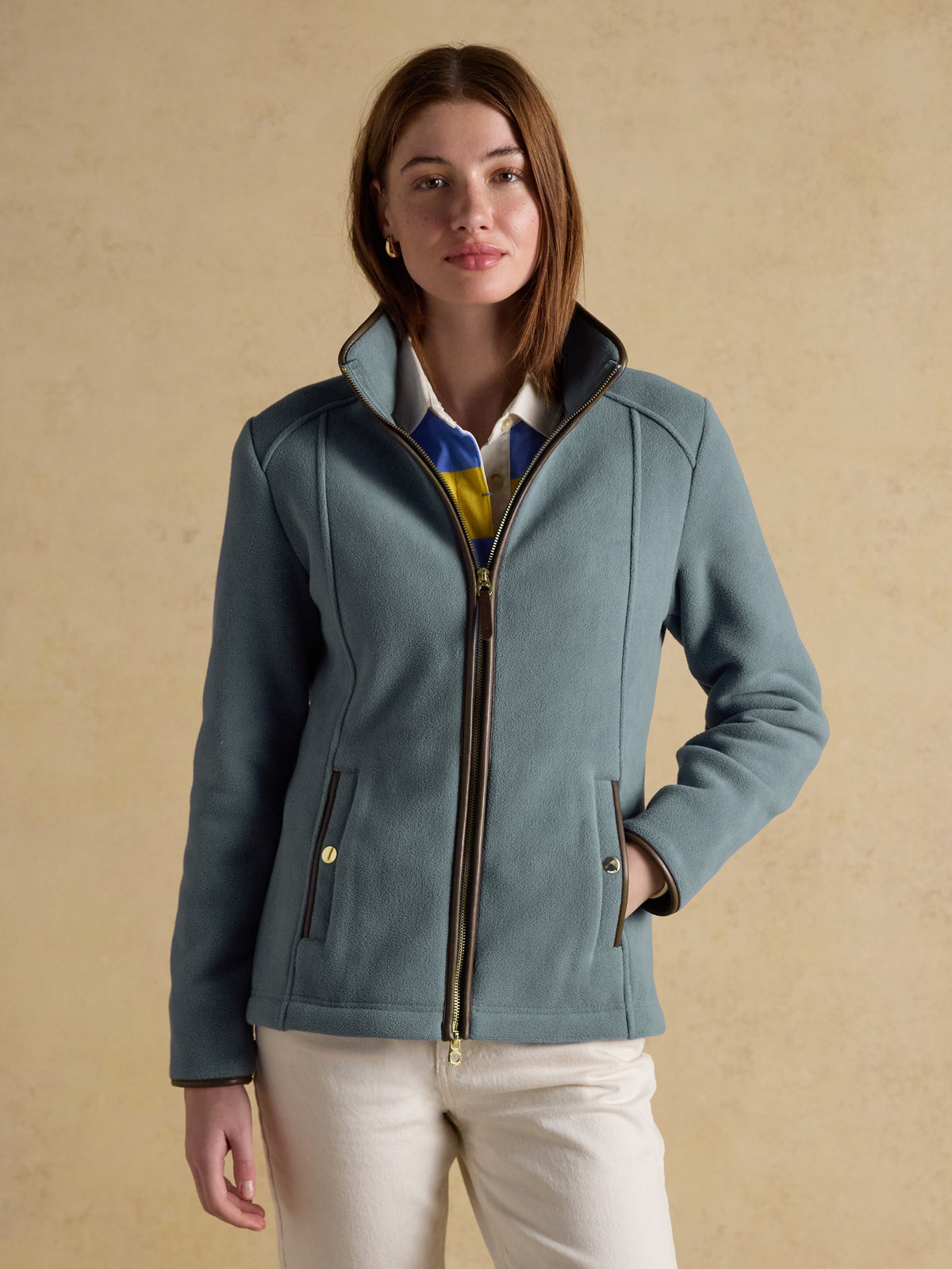 Joules Heritage Zip Fleece - Blue