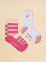 Joules Volley Socks - Pink Seahorse