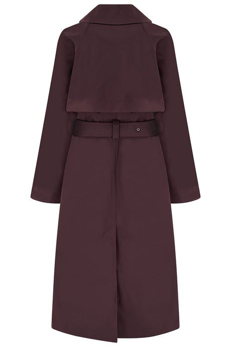 Lighthouse Harper Trench Coat - Damson