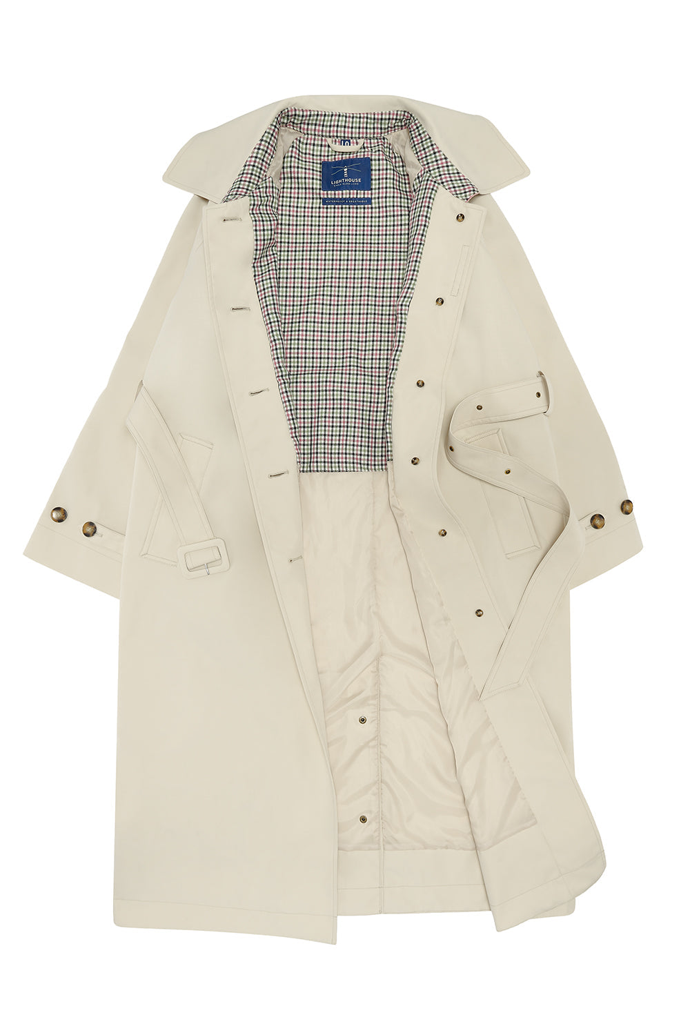 Lighthouse Harper Trench Coat - Stone
