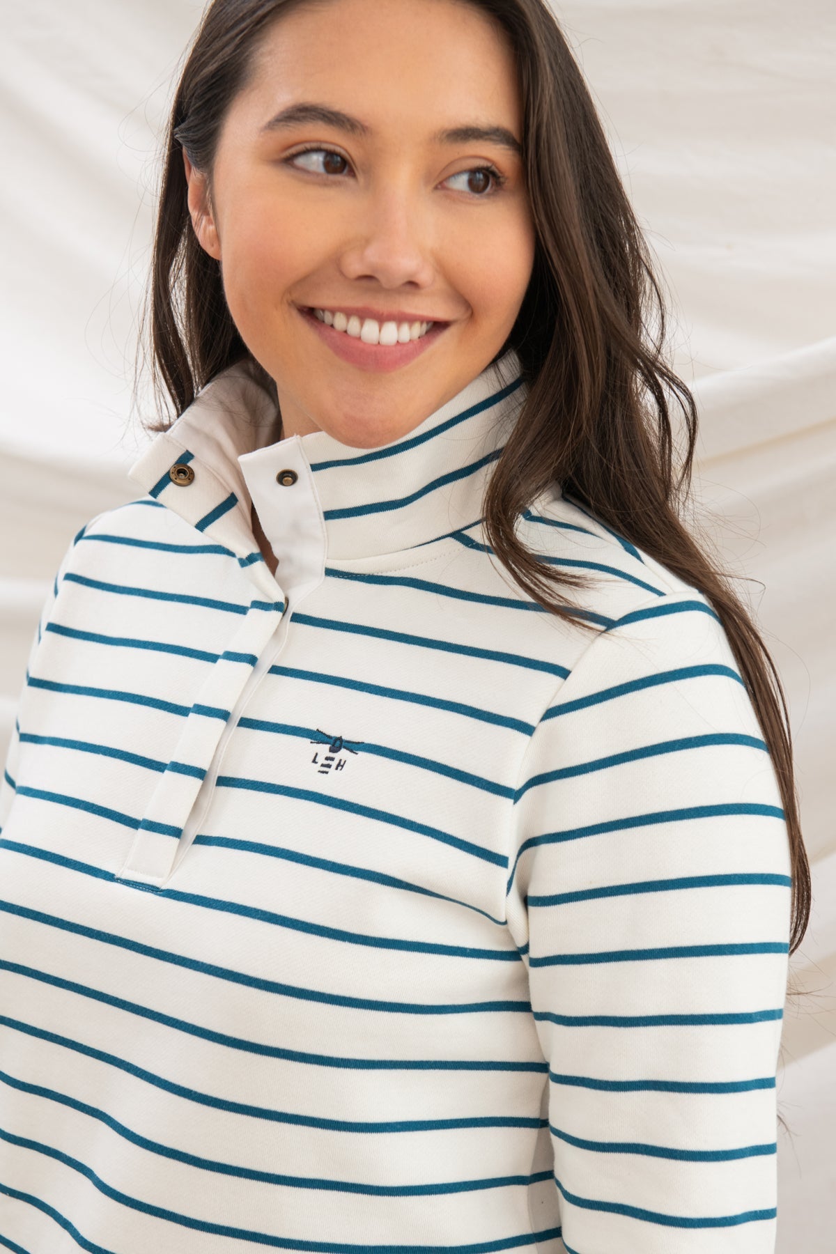 Lighthouse Ladies Haven Jersey - Teal Stripe