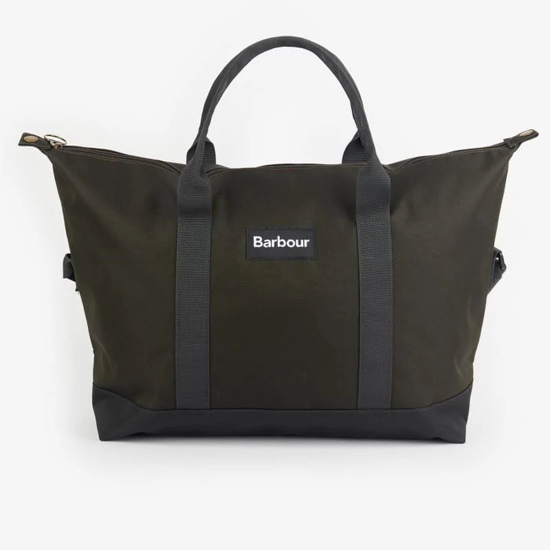 Barbour Highfield Canvas Holdall - Navy/Olive