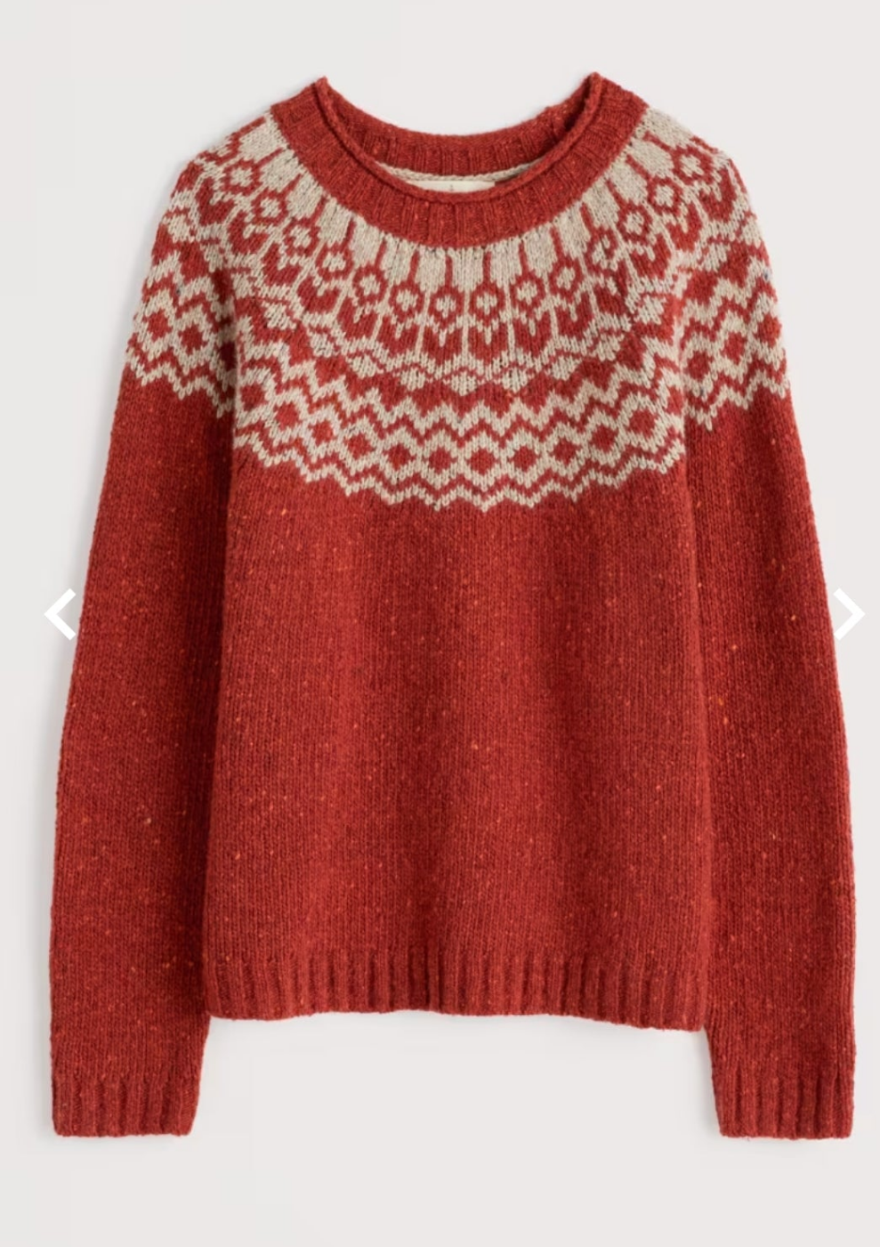 Port Kinnis Jumper Merino - Wag Tail Red Sail Birch Mix