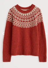 Port Kinnis Jumper Merino - Wag Tail Red Sail Birch Mix