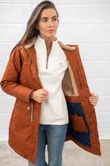 Lighthouse Isobel Ladies Coat - Rust