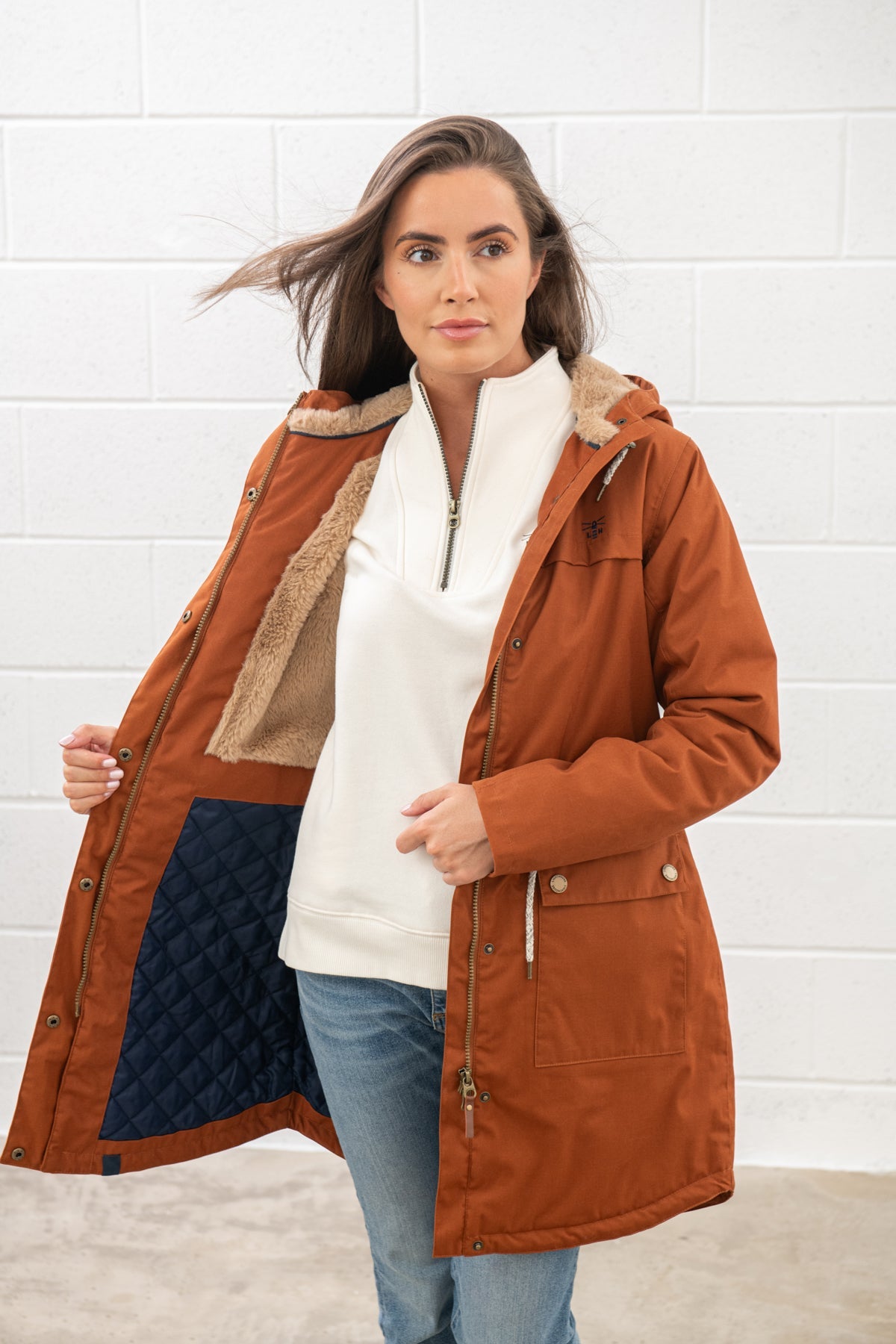 Lighthouse Isobel Ladies Coat - Rust