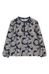 Lighthouse Ladies Juliette Blouse - Navy Swirl
