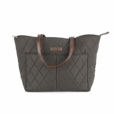 Barbour Quilted Tote Bag - Olive