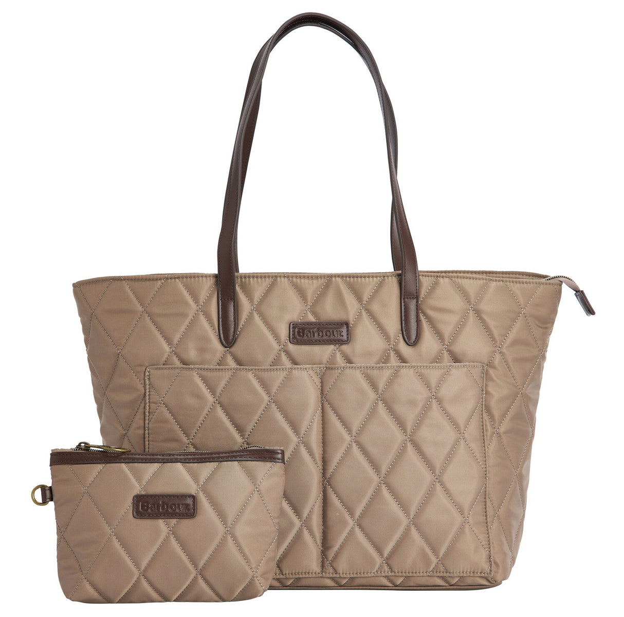 Barbour Quilted Tote Bag - Sand Dune