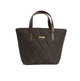 barbour mini quilted tote bag olive