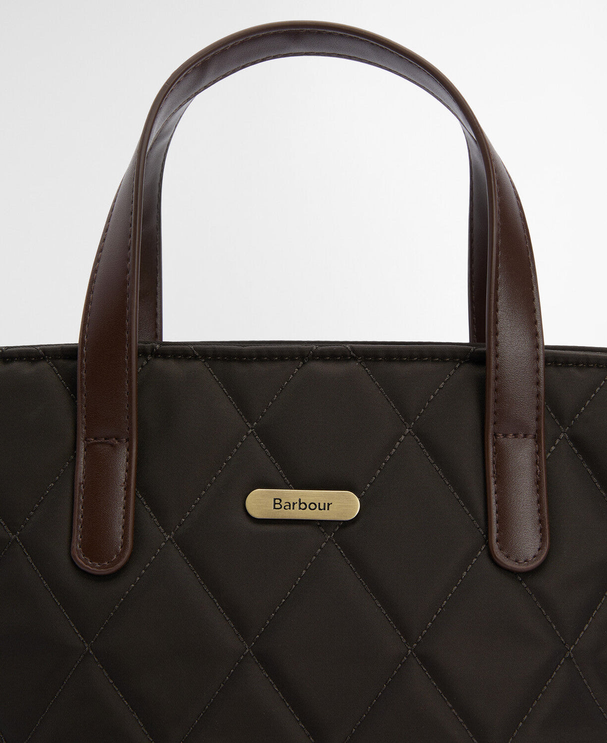 barbour mini quilted tote bag olive