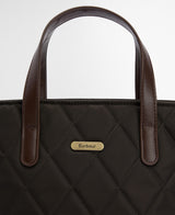 barbour mini quilted tote bag olive