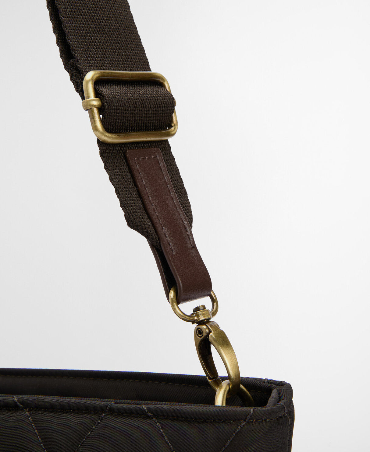 barbour mini quilted tote bag olive