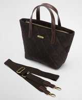barbour mini quilted tote bag olive