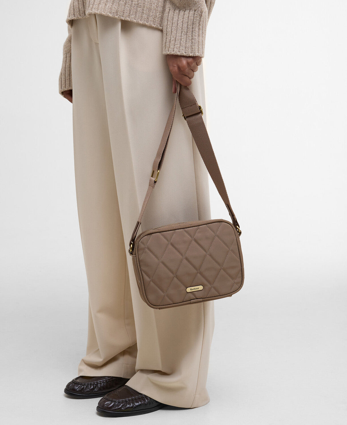Barbour Quilted Crossbody Bag - New Sand