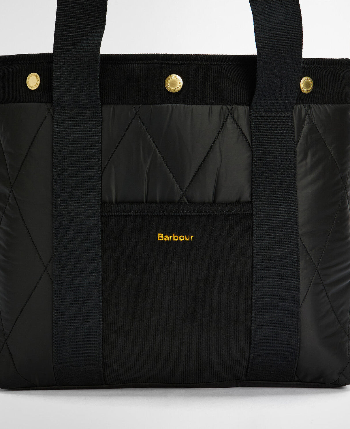 Barbour Healy Tote Bag - Black/Ancient
