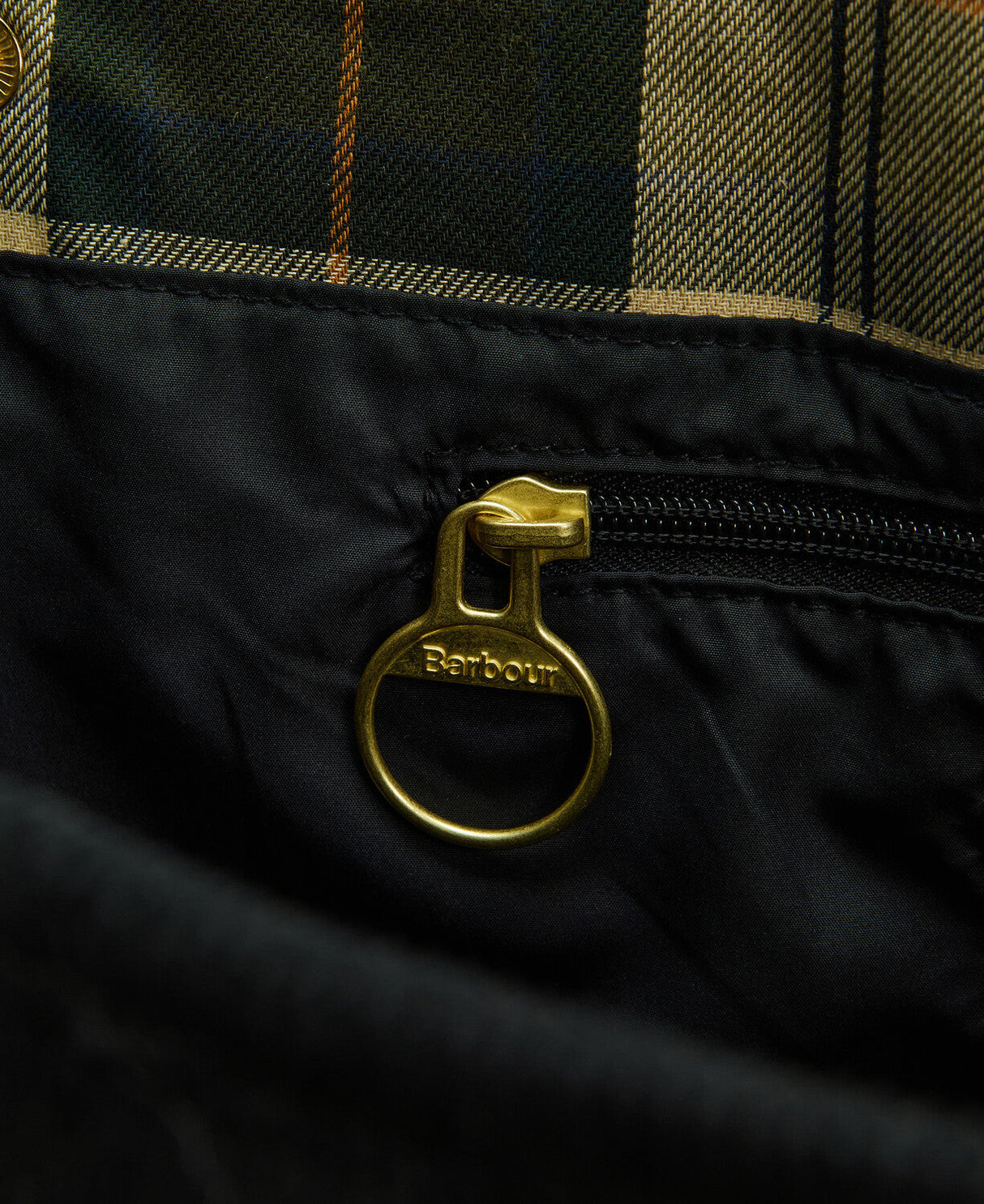 Barbour Healy Tote Bag - Black/Ancient