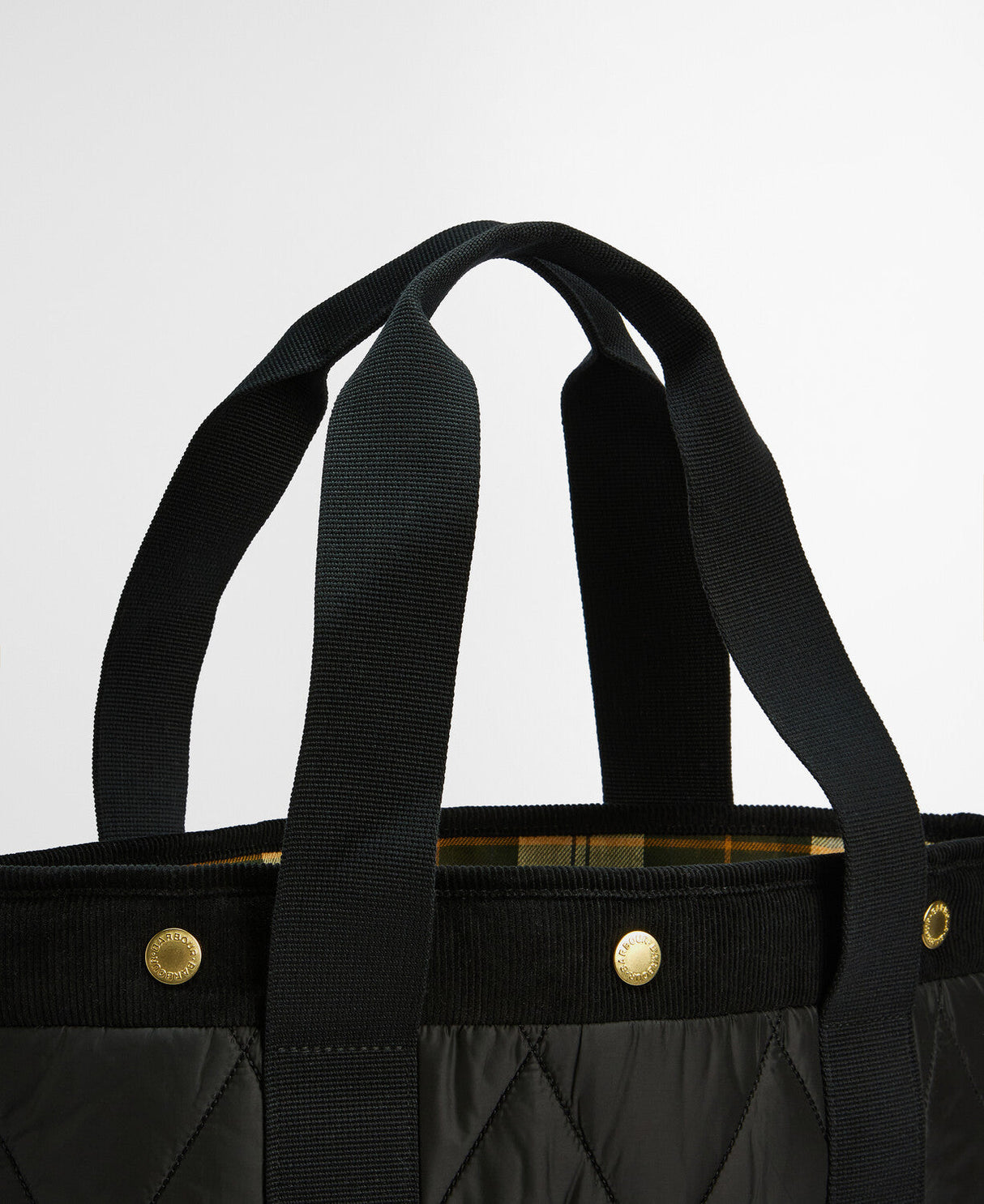 Barbour Healy Tote Bag - Black/Ancient