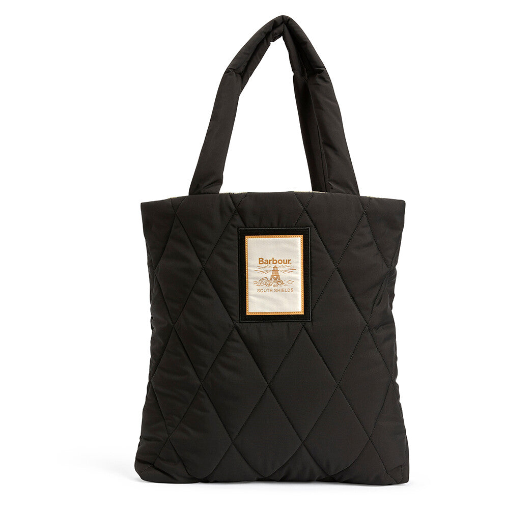 Barbour Mariah Quilted Tote Bag - Black/Ancient