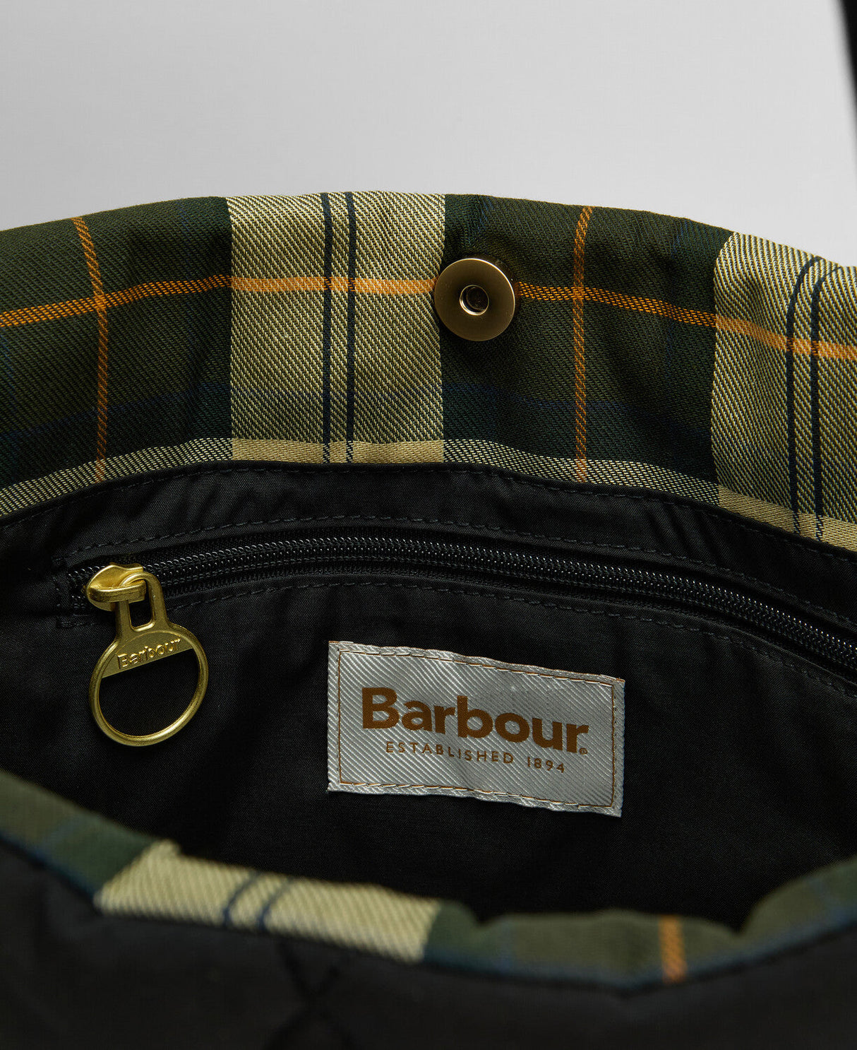 Barbour Mariah Quilted Tote Bag - Black/Ancient