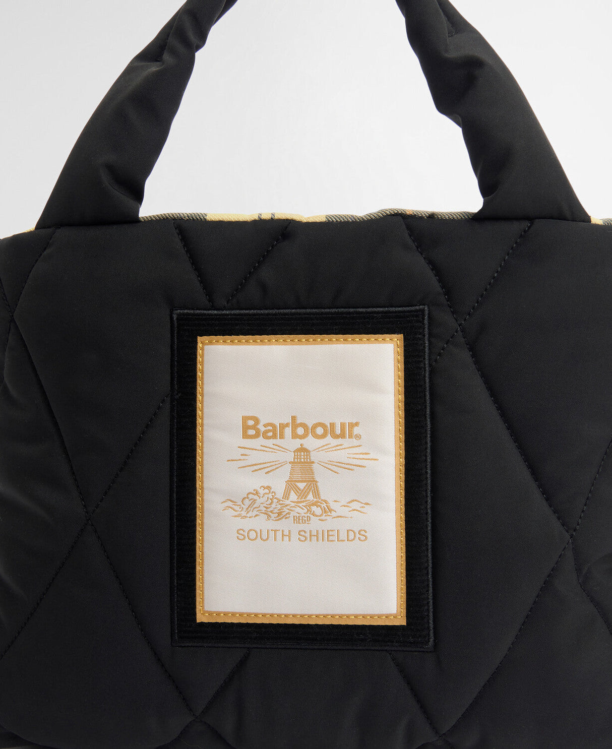 Barbour Mariah Mini Quilted Tote Bag - Black/Ancient