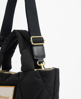 Barbour Mariah Mini Quilted Tote Bag - Black/Ancient
