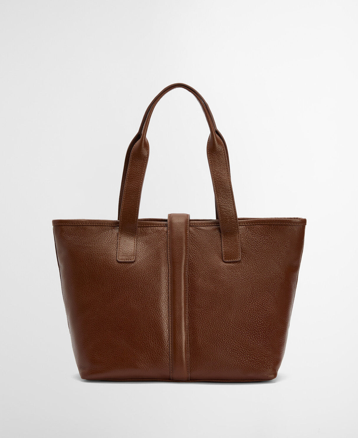 Barbour Alder Leather Tote Bag - Brown