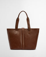 Barbour Alder Leather Tote Bag - Brown